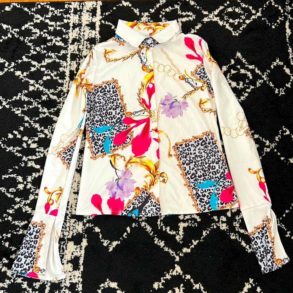 Margarette Patterned Blouse